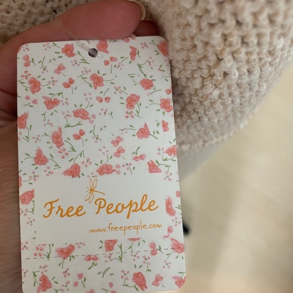 Free people Bright lights v neck sweater NWT chamoix - Picture 7 of 10